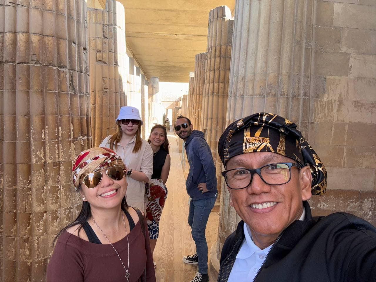 Group in Saqqara temple Columns
