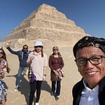 Group at Saqqara stepped pyramid