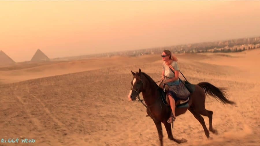 horse riding at sunset Horse Safari in Giza